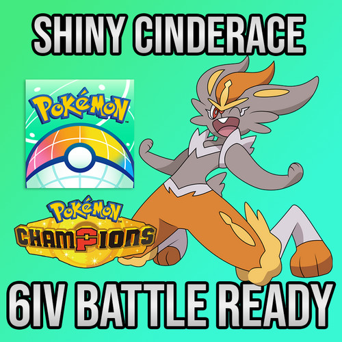 6iv shiny cinderace - shiny,