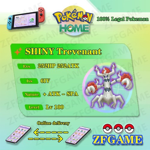 6iv shiny trevenant - shiny,