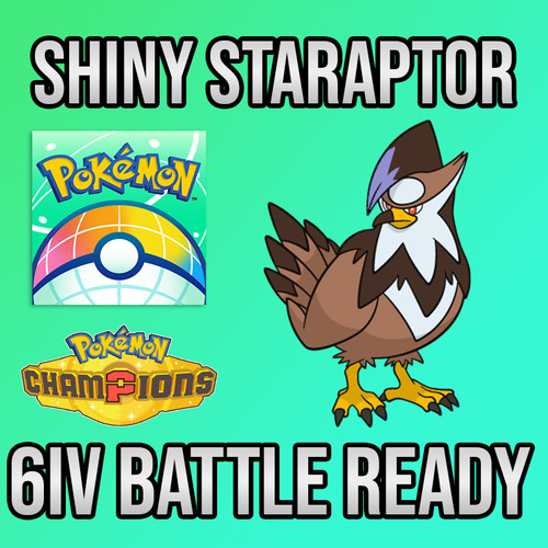 6iv shiny staraptor - ✨6iv, +