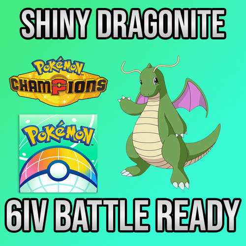 6iv shiny dragonite spa - shiny, +