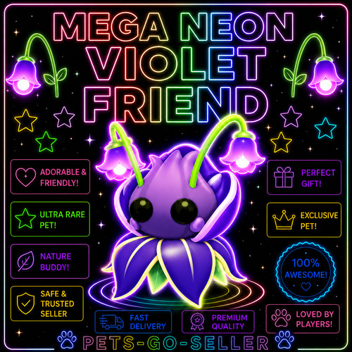 Mega neon violet friend - neon,
