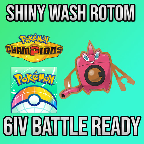 6iv shiny wash rotom - shiny, battle