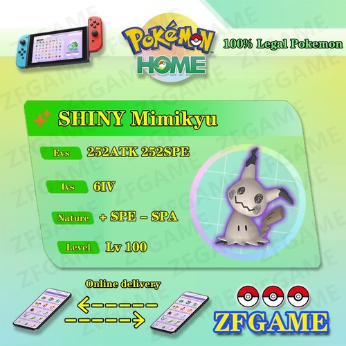 6iv shiny mimikyu evs - shiny, +